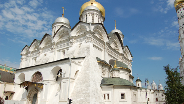 Mosca, chiesa all'interno del Cremlino.